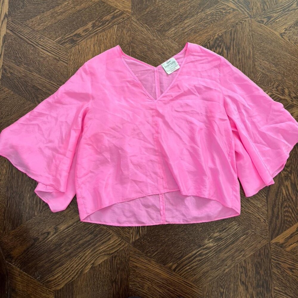 La Seta Forte Forte Pink Cropped and boxy blouse Size‎ 0